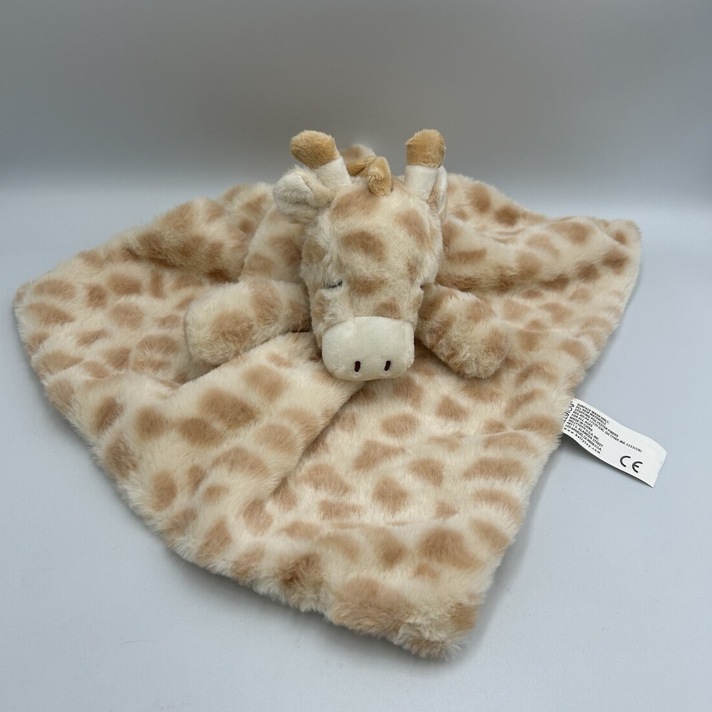 Kellytoy‎ Plush Giraffe Lovey Security Blanket Rattle Stuffed Animal Nunu